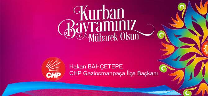 CUMHURİYET HALK PARTİSİ KURBAN BAYRAM MESAJI