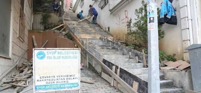 Eyüpsultan’da Fen İşleri çalışmaları devam ediyor