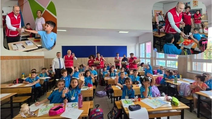 Kızılay öğrencilere iyi dersler diledi.