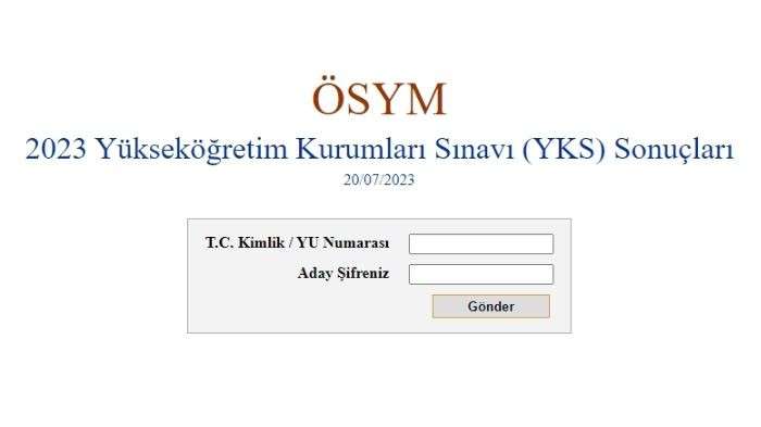 YKS SONUÇLARI AÇIKLANDI...